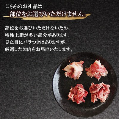 【毎月定期便】【九州産黒毛和牛】切り落とし 約1.2kg 300g×4パック 小分け全3回