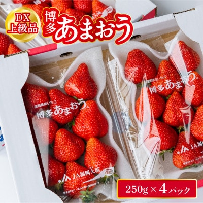 福岡県産 博多あまおう 約1kg (約250g×4パック入り)【2027年2～3月発送】