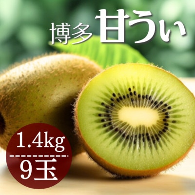 福岡県産 博多甘うぃ 約1.4kg (大玉9玉入り)【2025年10～11月発送】