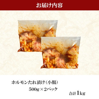 1本焼き たれ漬け激厚ホルモン 厚腸版(500g×2パック)1kg