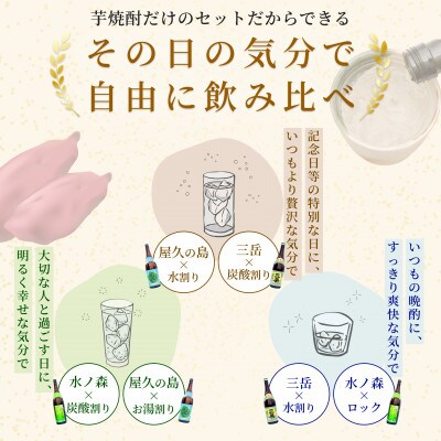 屋久島の芋焼酎セット(三岳・屋久の島・水ノ森)1800ml×3本