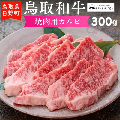 鳥取和牛 焼肉用カルビ(300g)【やまのおかげ屋】HN012-001(トレー)