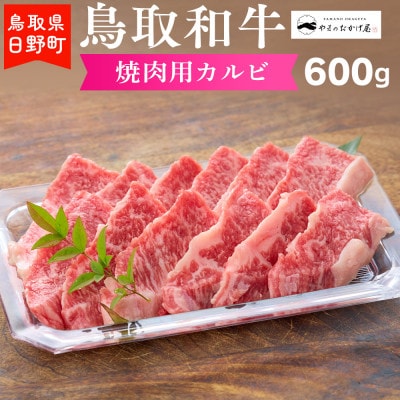 鳥取和牛 焼肉用カルビ(600g)【やまのおかげ屋】HN020-001(トレー)
