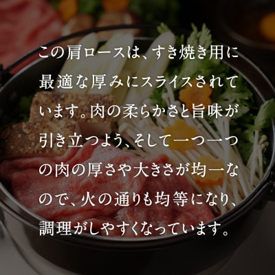 【毎月定期便】鳥取和牛肩ロースすき焼き・しゃぶしゃぶ800g【やまのおかげ屋】HN59 トレー全6回