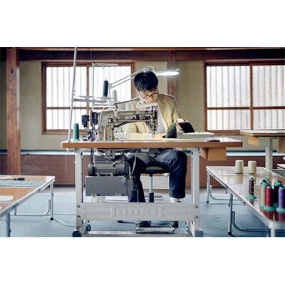 バケツバッグ　ブラック×マスタード