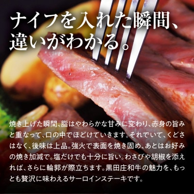 【神戸牛素牛】特選 黒田庄和牛サーロインステーキ(180g×3枚)