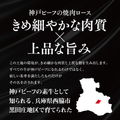 【黒田庄和牛】焼肉用ロース 850g