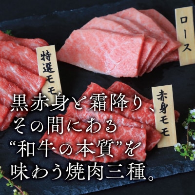 【黒田庄和牛】焼肉3種食べ比べセット 1200g