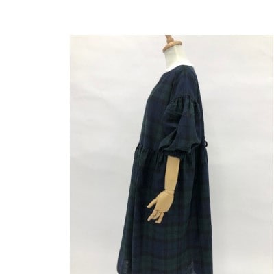 播州織ホームドレス(ブラックウォッチ)