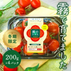 霧のトマト(糖度8保証) 200g&times;4パック