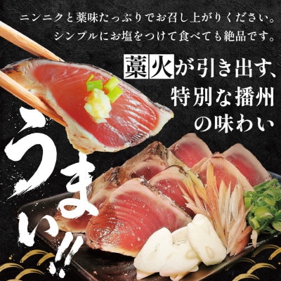 播州藁焼き カツオたたき 約800g (2～3節) たれ付き