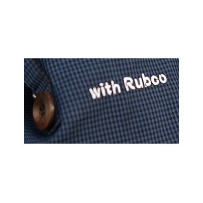 高機能播州織エコバッグ「with Rubco」　カラー:ギンガムチェックブルー