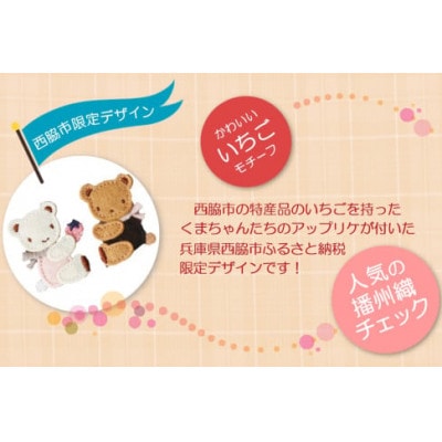 【ふるさと納税限定・西脇市】ファミリア(familiar)ショルダーバッグ　黒系チェック(XS)