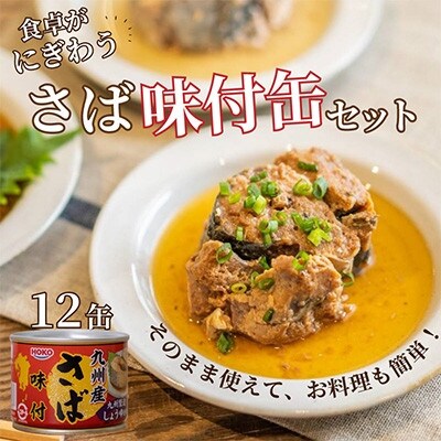 【毎月定期便】さば味付缶セット(12缶)全3回