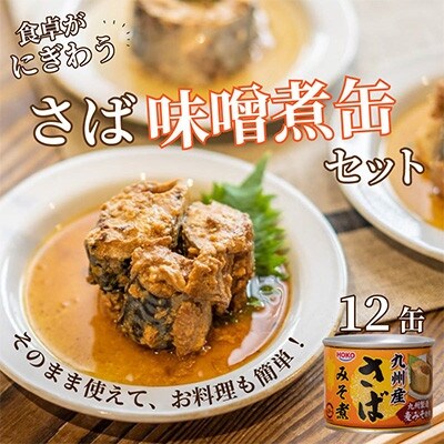 【毎月定期便】さば味噌煮缶セット(12缶)全6回