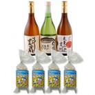 本格芋焼酎と清酒720ml3本組と魚ロッケ4パックセット(D-9)【複数個口で配送】