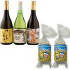 本格麦焼酎と清酒720ml3本組と魚ロッケ2パックセット(C-10)【複数個口で配送】