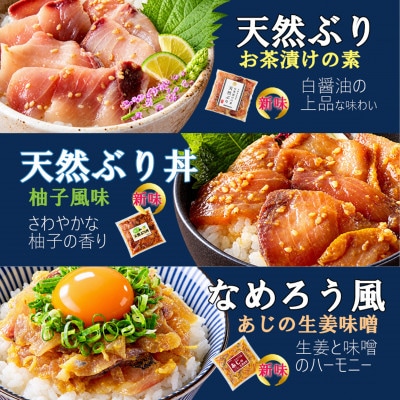 【海鮮醤油漬け】バラエティ海鮮丼6種セット各2パック
