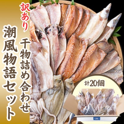 干物訳あり20個詰め合わせ　～潮風物語セット　松浦のあじ・さば・いか・を使った干物～