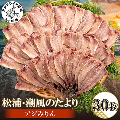 松浦・潮風のたより アジみりん30枚入り