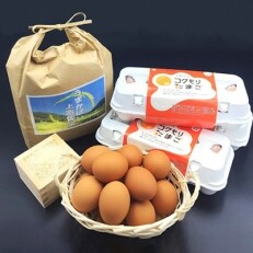 米どころ上志佐のたまごかけごはんセット(米3kg・たまご30個)