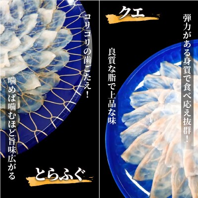 高級とらふぐ・クエの食べくらべセット
