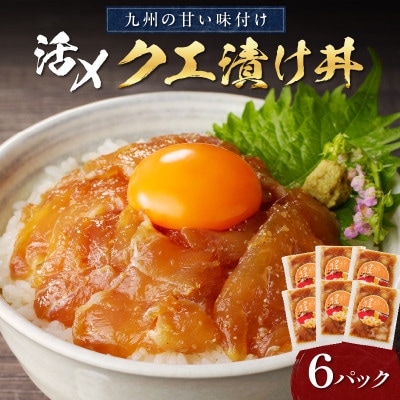 【毎月定期便】クエ漬け丼(1袋(80g)×6P)全12回