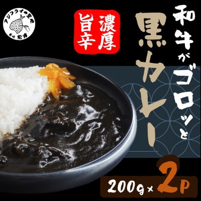 和牛がゴロッと黒カレー 200g×2袋
