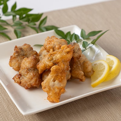 【冷凍のまま電子レンジで3分!】とらふぐアラ唐揚げ160g×2皿