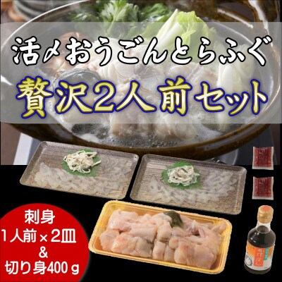 【2024年5月中旬発送】活〆おうごんとらふぐ贅沢2人前セット