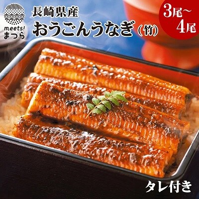 長崎県産おうごんうなぎ3尾～4尾(竹)