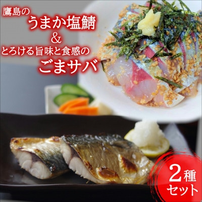 鷹島のうまか塩鯖&とろける旨味と食感のごまサバセット
