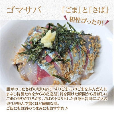 鷹島のうまか塩鯖&とろける旨味と食感のごまサバセット