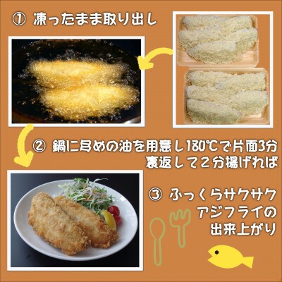 「アジフライの聖地　松浦」体脂肪率15%以上! 養殖真あじの格別な食べ応えアジフライフィーレ