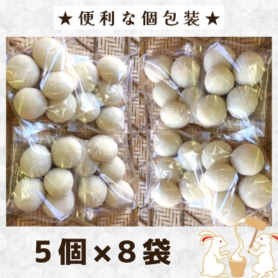 和菓子屋さんの丸餅　5個入×8袋