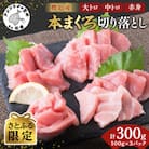 【さとふる限定】鷹島産本まぐろ　赤中大切落し300g(食べ切りサイズ100g×3)