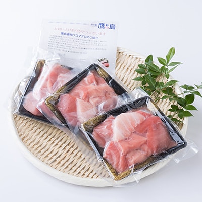 【2ヵ月毎定期便】【さとふる限定】鷹島産本まぐろ赤中大切落し300g(食べ切り100g×3)全3回
