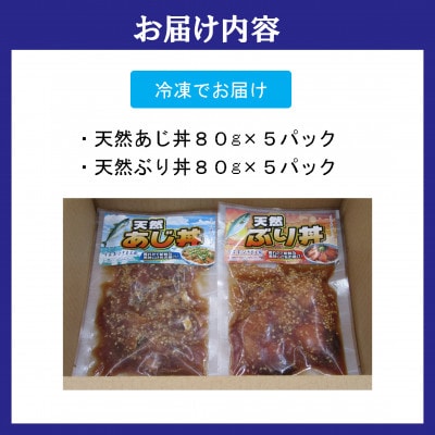 海鮮漬け丼セット各5パック
