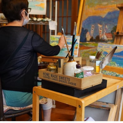 【さとふる限定】松浦の風景「対岸」(油絵・F3号)