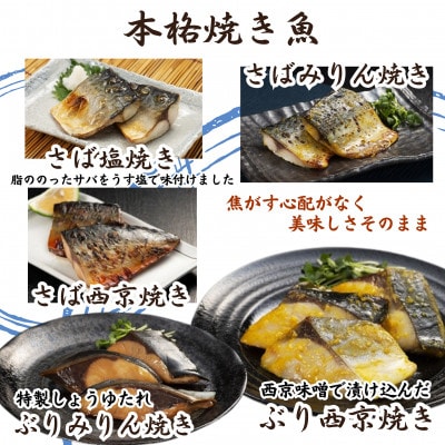 漁協直送　忙しいあなたに簡単調理!　袋のままレンジで本格焼き魚5種セット