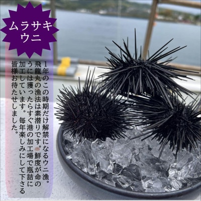 飛龍丸漁師直伝のムラサキウニ　瓶入り60g×2本