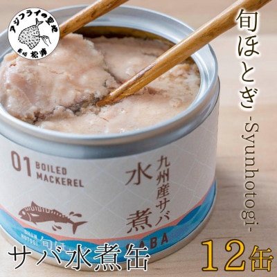 缶詰工場直送　伝統のさば缶「旬ほとぎ」水煮12缶