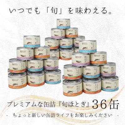 缶詰工場直送　伝統のさば缶「旬ほとぎ」4種類の味わい36缶