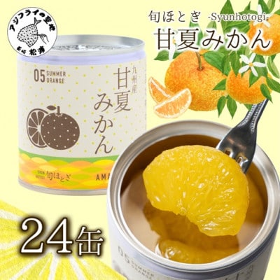 缶詰工場直送　特選果実「旬ほとぎ」甘夏みかん24缶