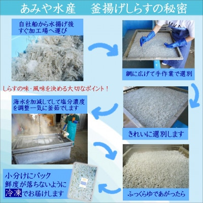 ふわっとしっとり釜揚げしらす150g×4パック