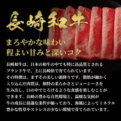 【和牛セレブ】長崎和牛 肩ロース すき焼きしゃぶしゃぶ 300g(松浦市)