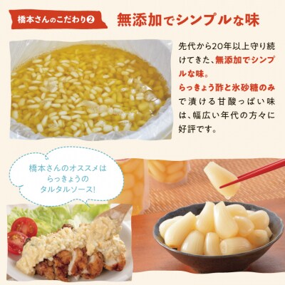 橋本さんちの砂丘らっきょう甘酢漬け 800g
