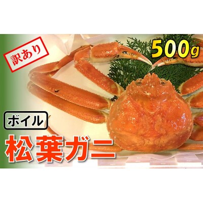 【魚倉】足1本なしボイル松葉ガニ(並500g)訳あり【到着日指定不可】