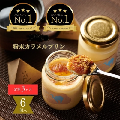 [3ヶ月定期便]究極のカラメルプリン【砂プリン】6個セット