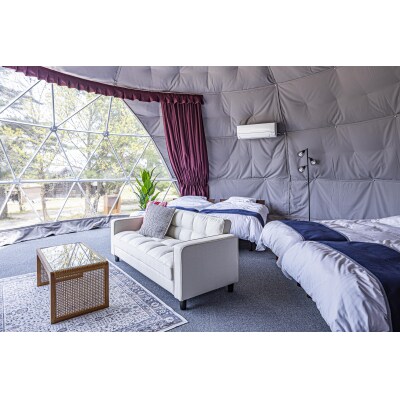 鳥取砂丘でグランピング体験 グランドーム砂優 ご宿泊割引券 2万円分